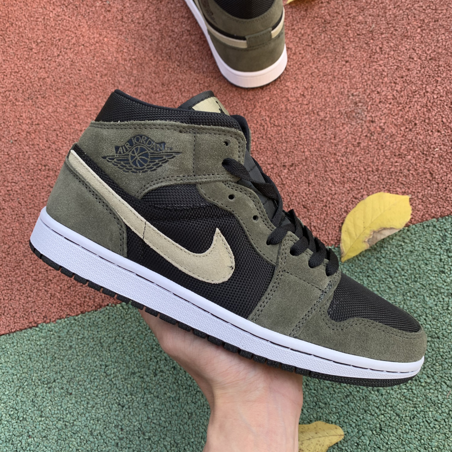 jordan 1 mid olive green