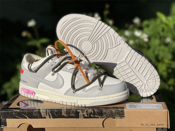 Off - White x Nike Dunk Low Lot 22 of 50 Shoes For Sale DM1602 - 124 ...